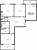 Планировка трехкомнатной квартиры площадью 93.25 кв. м в новостройке ЖК "Ariosto!"