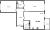 Планировка двухкомнатной квартиры площадью 76.6 кв. м в новостройке ЖК "Притяжение"