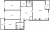 Планировка трехкомнатной квартиры площадью 114.5 кв. м в новостройке ЖК "Притяжение"