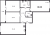 Планировка трехкомнатной квартиры площадью 88.3 кв. м в новостройке ЖК "Притяжение"
