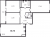 Планировка трехкомнатной квартиры площадью 86.7 кв. м в новостройке ЖК "Притяжение"