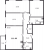 Планировка трехкомнатной квартиры площадью 111.6 кв. м в новостройке ЖК "Притяжение"