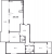 Планировка трехкомнатной квартиры площадью 105.3 кв. м в новостройке ЖК "Притяжение"