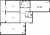Планировка трехкомнатной квартиры площадью 87.2 кв. м в новостройке ЖК "Притяжение"