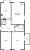 Планировка трехкомнатной квартиры площадью 91.3 кв. м в новостройке ЖК "Притяжение"