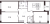 Планировка трехкомнатной квартиры площадью 91.9 кв. м в новостройке ЖК "Притяжение"