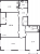 Планировка трехкомнатной квартиры площадью 107.5 кв. м в новостройке ЖК "Притяжение"