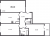 Планировка трехкомнатной квартиры площадью 89.1 кв. м в новостройке ЖК "Притяжение"