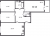 Планировка трехкомнатной квартиры площадью 87.1 кв. м в новостройке ЖК "Притяжение"
