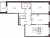 Планировка трехкомнатной квартиры площадью 89.1 кв. м в новостройке ЖК "Притяжение"
