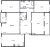 Планировка четырехкомнатной квартиры площадью 145.2 кв. м в новостройке ЖК "Притяжение"