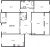 Планировка четырехкомнатной квартиры площадью 145.5 кв. м в новостройке ЖК "Притяжение"