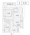 Планировка однокомнатной квартиры площадью 31.33 кв. м в новостройке ЖК "Lampo"
