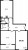 Планировка двухкомнатной квартиры площадью 64.8 кв. м в новостройке ЖК "Охта Хаус"
