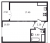 Планировка однокомнатной квартиры площадью 40.7 кв. м в новостройке ЖК "Цивилизация на Неве"