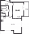 Планировка однокомнатной квартиры площадью 36.4 кв. м в новостройке ЖК "Цивилизация на Неве"