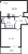 Планировка однокомнатной квартиры площадью 33.7 кв. м в новостройке ЖК "Цивилизация на Неве"