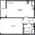 Планировка однокомнатной квартиры площадью 44.1 кв. м в новостройке ЖК "Цивилизация на Неве"