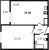 Планировка однокомнатной квартиры площадью 39.4 кв. м в новостройке ЖК "Цивилизация на Неве"