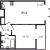 Планировка однокомнатной квартиры площадью 39.6 кв. м в новостройке ЖК "Цивилизация на Неве"