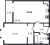 Планировка однокомнатной квартиры площадью 46.8 кв. м в новостройке ЖК "Цивилизация на Неве"