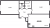 Планировка двухкомнатной квартиры площадью 63.8 кв. м в новостройке ЖК "Цивилизация на Неве"