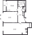 Планировка двухкомнатной квартиры площадью 73.3 кв. м в новостройке ЖК "Цивилизация на Неве"