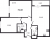 Планировка двухкомнатной квартиры площадью 71.1 кв. м в новостройке ЖК "Цивилизация на Неве"