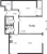 Планировка двухкомнатной квартиры площадью 75.5 кв. м в новостройке ЖК "Цивилизация на Неве"