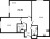 Планировка двухкомнатной квартиры площадью 74.7 кв. м в новостройке ЖК "Цивилизация на Неве"