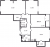 Планировка трехкомнатной квартиры площадью 103.1 кв. м в новостройке ЖК "Цивилизация на Неве"