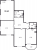 Планировка трехкомнатной квартиры площадью 99.6 кв. м в новостройке ЖК "Цивилизация на Неве"