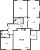 Планировка трехкомнатной квартиры площадью 98.7 кв. м в новостройке ЖК "Цивилизация на Неве"