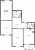 Планировка трехкомнатной квартиры площадью 99.9 кв. м в новостройке ЖК "Цивилизация на Неве"