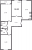 Планировка трехкомнатной квартиры площадью 94.2 кв. м в новостройке ЖК "Цивилизация на Неве"