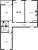 Планировка трехкомнатной квартиры площадью 88.2 кв. м в новостройке ЖК "Цивилизация на Неве"