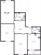 Планировка трехкомнатной квартиры площадью 97.2 кв. м в новостройке ЖК "Цивилизация на Неве"