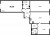 Планировка трехкомнатной квартиры площадью 90 кв. м в новостройке ЖК "Цивилизация на Неве"