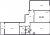 Планировка трехкомнатной квартиры площадью 83.8 кв. м в новостройке ЖК "Цивилизация на Неве"