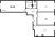 Планировка трехкомнатной квартиры площадью 85.2 кв. м в новостройке ЖК "Цивилизация на Неве"