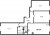 Планировка трехкомнатной квартиры площадью 90.1 кв. м в новостройке ЖК "Цивилизация на Неве"