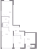 Планировка трехкомнатной квартиры площадью 77.5 кв. м в новостройке ЖК "Цивилизация на Неве"