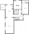 Планировка трехкомнатной квартиры площадью 94.9 кв. м в новостройке ЖК "Цивилизация на Неве"