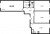 Планировка трехкомнатной квартиры площадью 84.2 кв. м в новостройке ЖК "Цивилизация на Неве"