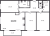 Планировка трехкомнатной квартиры площадью 104.9 кв. м в новостройке ЖК "Нахимов"