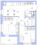 Планировка двухкомнатной квартиры площадью 46.14 кв. м в новостройке ЖК "Янила Драйв"