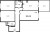 Планировка трехкомнатной квартиры площадью 101.15 кв. м в новостройке ЖК "ЦДС Полюстрово"