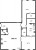 Планировка двухкомнатной квартиры площадью 109.24 кв. м в новостройке ЖК "Маленькая Франция"