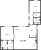 Планировка двухкомнатной квартиры площадью 112.38 кв. м в новостройке ЖК "Маленькая Франция"
