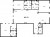 Планировка трехкомнатной квартиры площадью 187.53 кв. м в новостройке ЖК "Маленькая Франция"